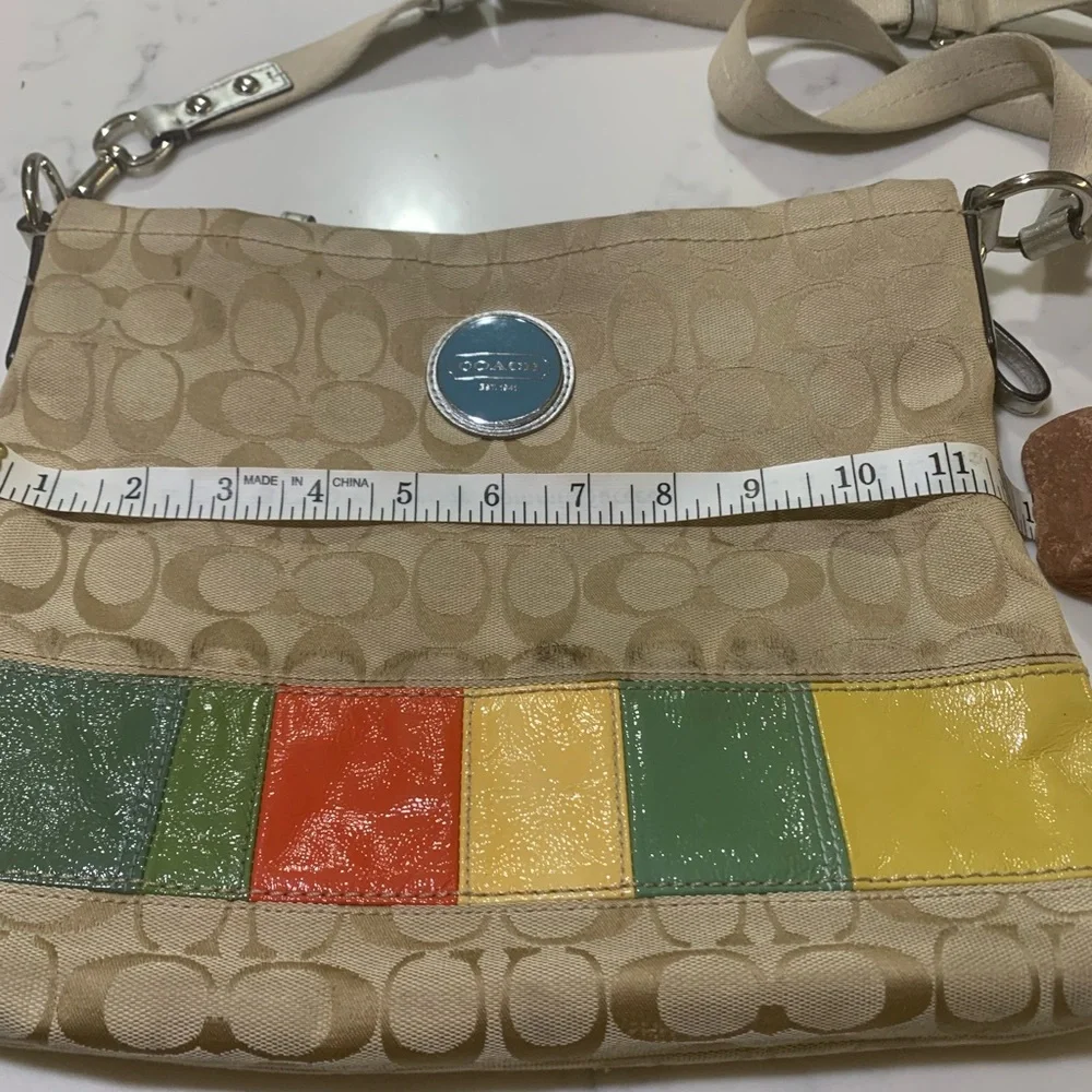 Loved🩷Coach Multicolor Crossbody Bag💛💚❤️💙 - Picture 1 of 9